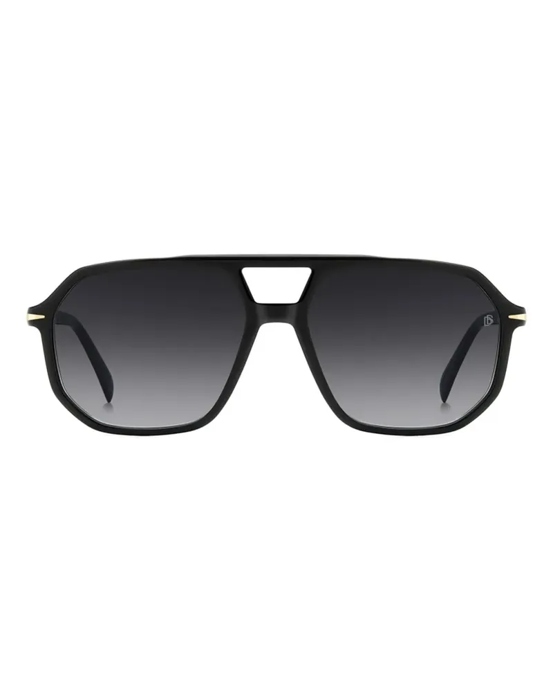 EYEWEAR by DAVID BECKHAM Sonnenbrille mit geometrischem Gestell - Schwarz Schwarz