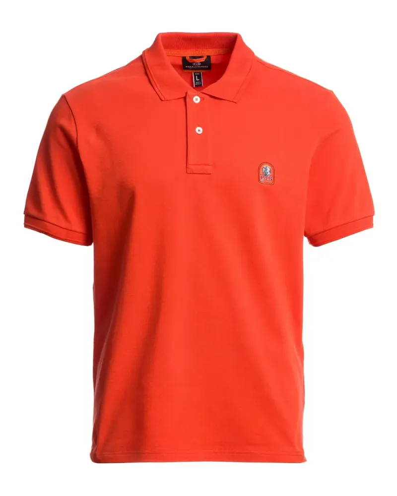 Parajumpers Poloshirt mit Logo-Patch - Orange Orange