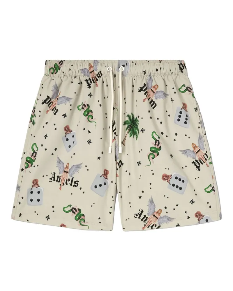 Palm Angels Pin-Up Badeshorts - Nude Nude