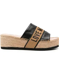 Moschino Espadrilles mit Jacquard-Logo 55mm Schwarz