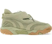 Sneakers mit Mesh-Einsätzen - Grün