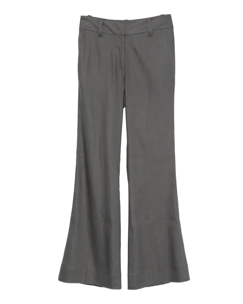 Marc O'Polo belt-loop flared trousers - Grau Grau