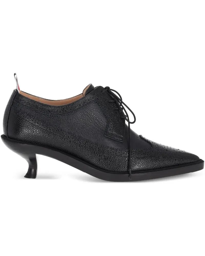 Thom Browne Schnürschuhe aus gekörntem Leder 50mm - Schwarz Schwarz