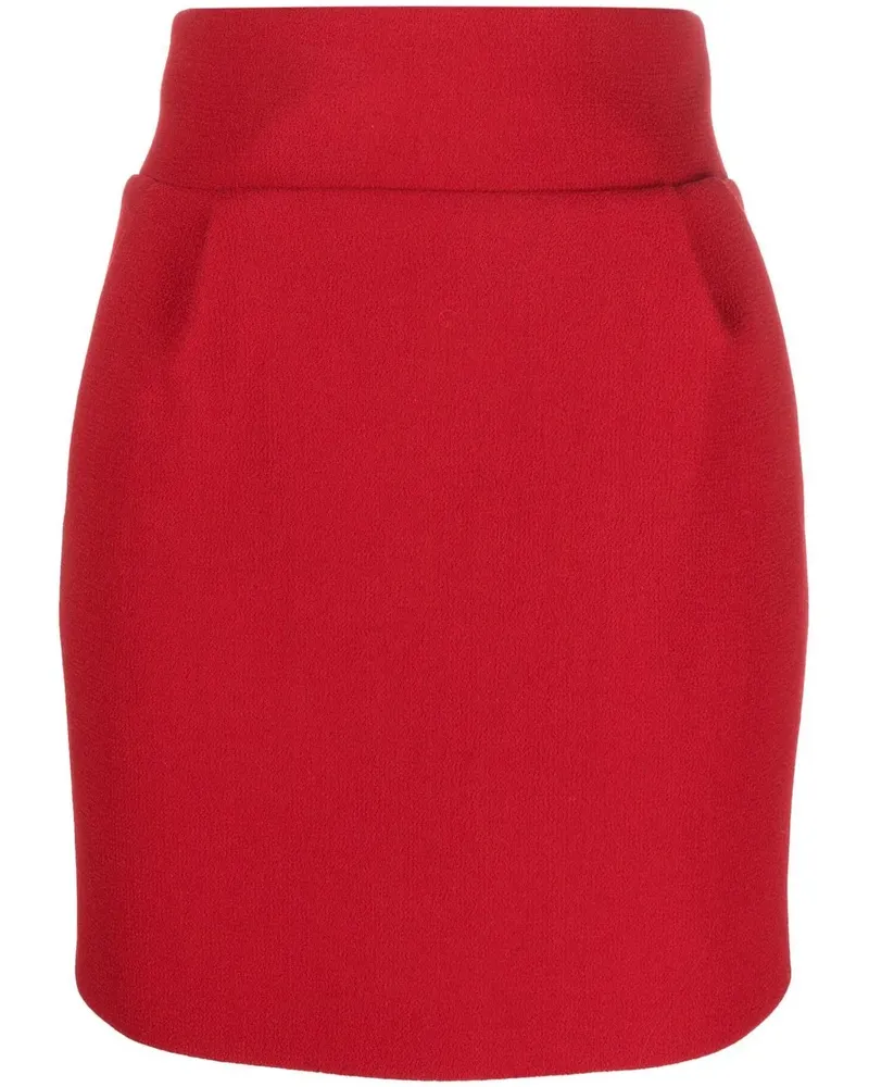 Alexandre Vauthier Rock mit hohem Bund - Rot Rot