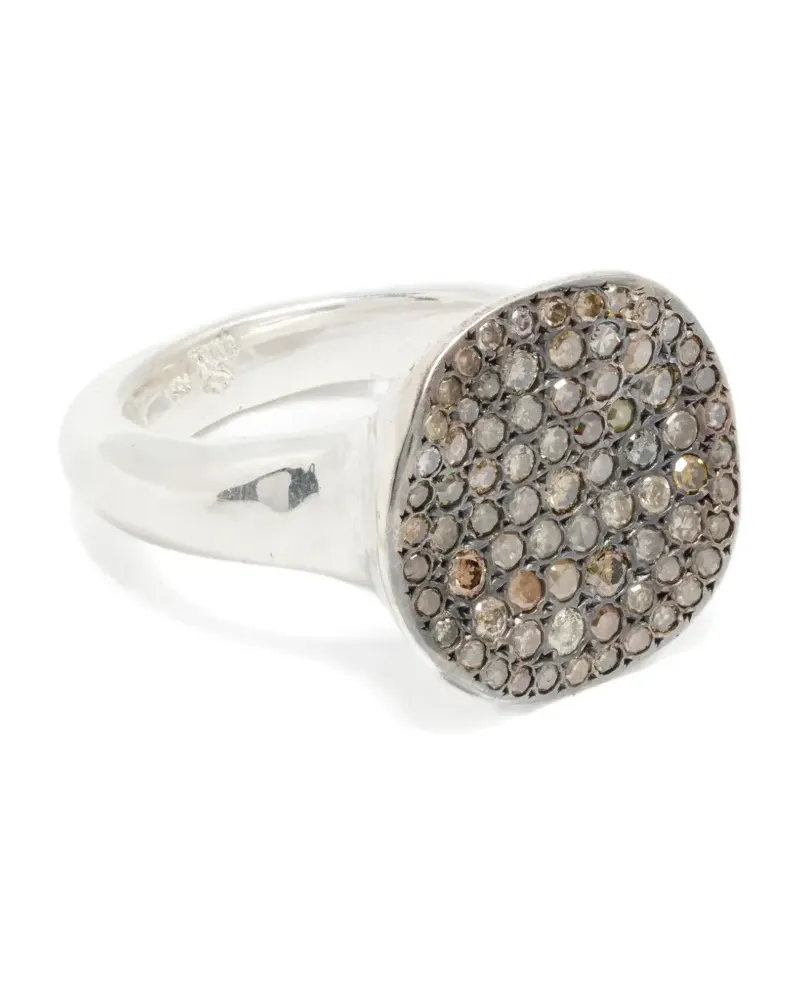 Rosa Maria Ring aus Sterlingsilber mit Diamant Silber