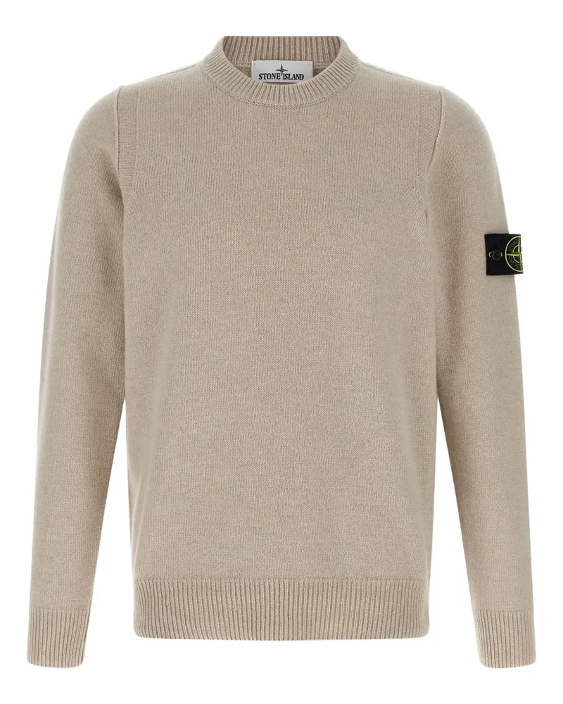 Stone Island Pullover mit Logo-Patch - Nude Nude