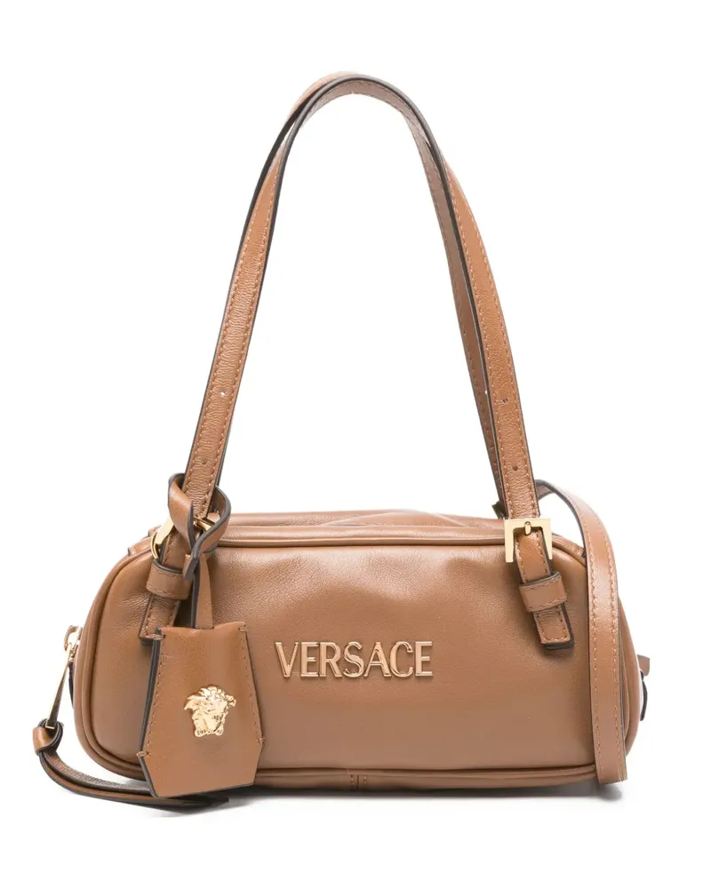 Versace Handtasche mit Logo - Braun Braun