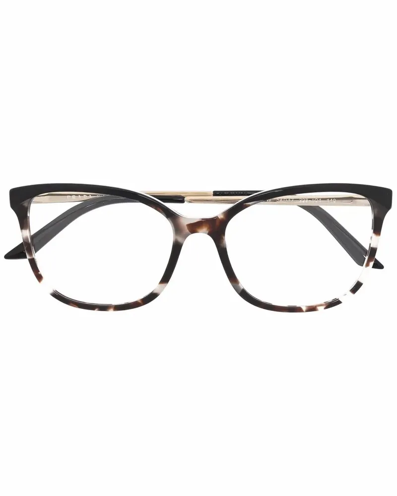 Prada Cat-Eye-Brille in Schildpattoptik - Schwarz Schwarz