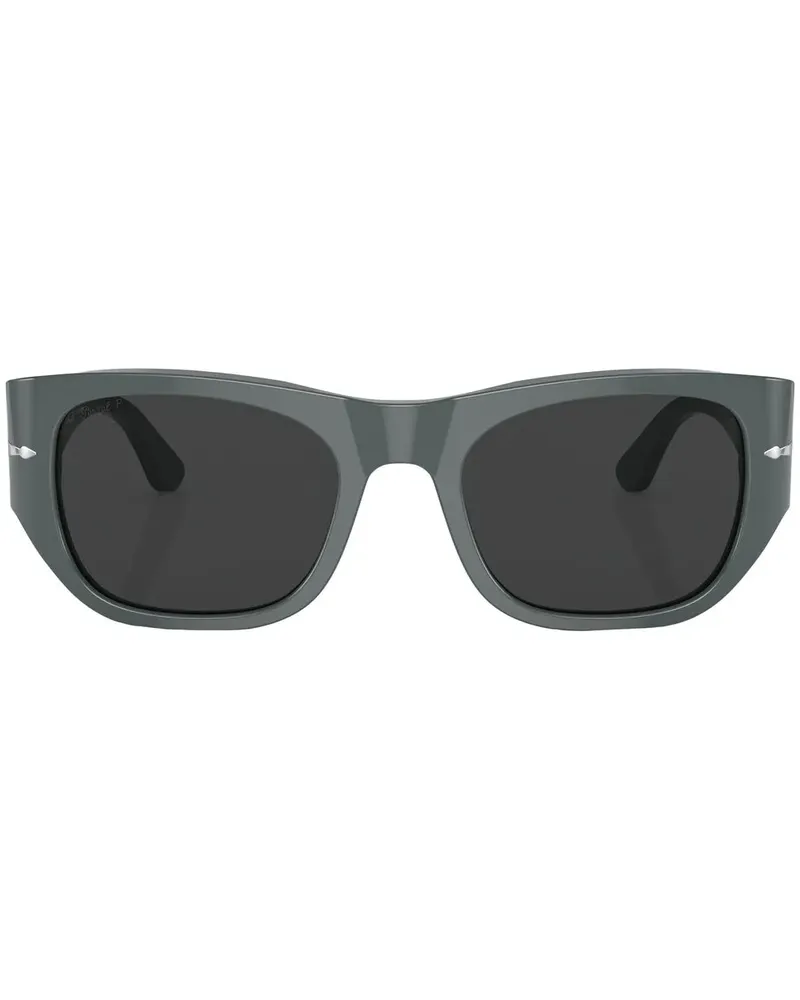 Persol Sonnenbrille mit eckigem Gestell - Grau Grau