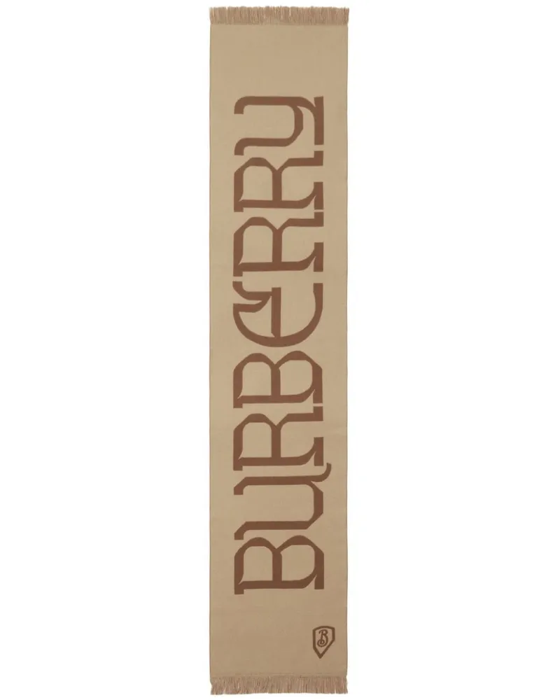Burberry Schal mit Logo - Braun Braun