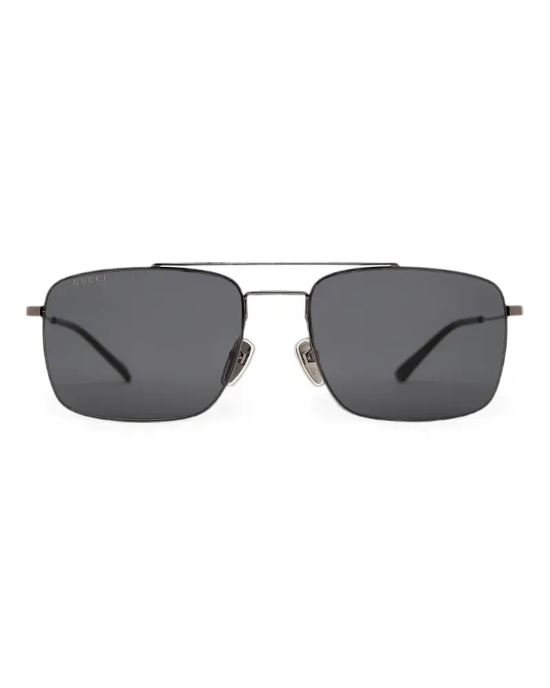 Gucci rectangle-frame sunglasses - Grau Grau