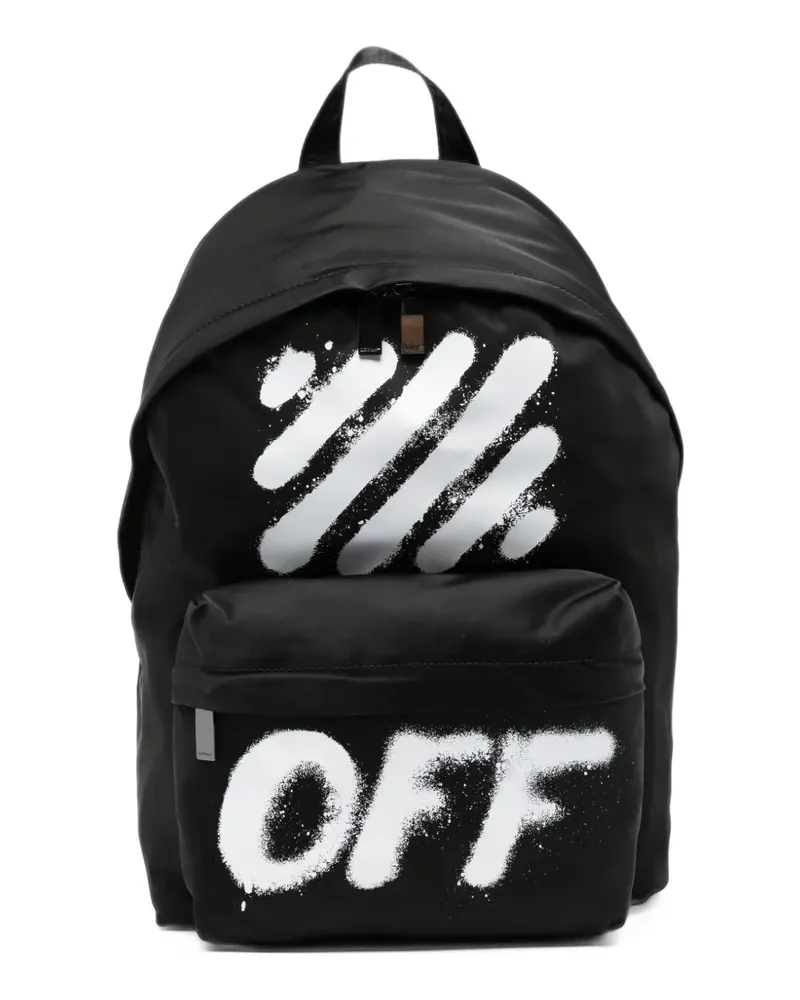 OFF-WHITE Diag Spray logo-print backpack - Schwarz Schwarz