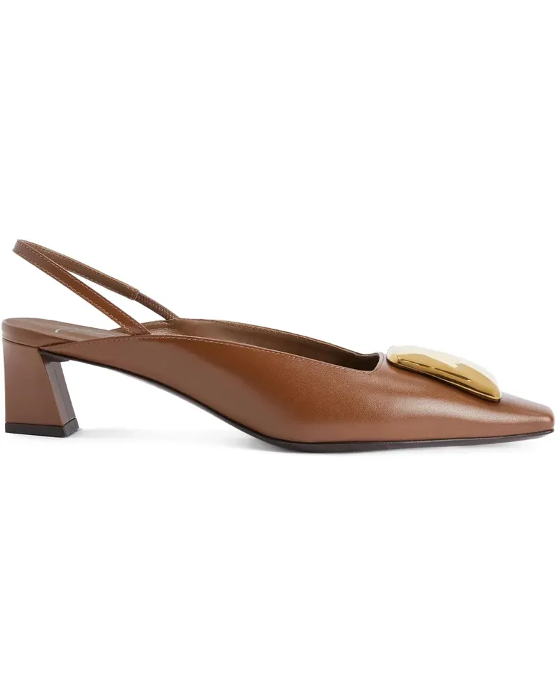 Giuseppe Zanotti Brendha Stone Pumps 45mm - Braun Braun