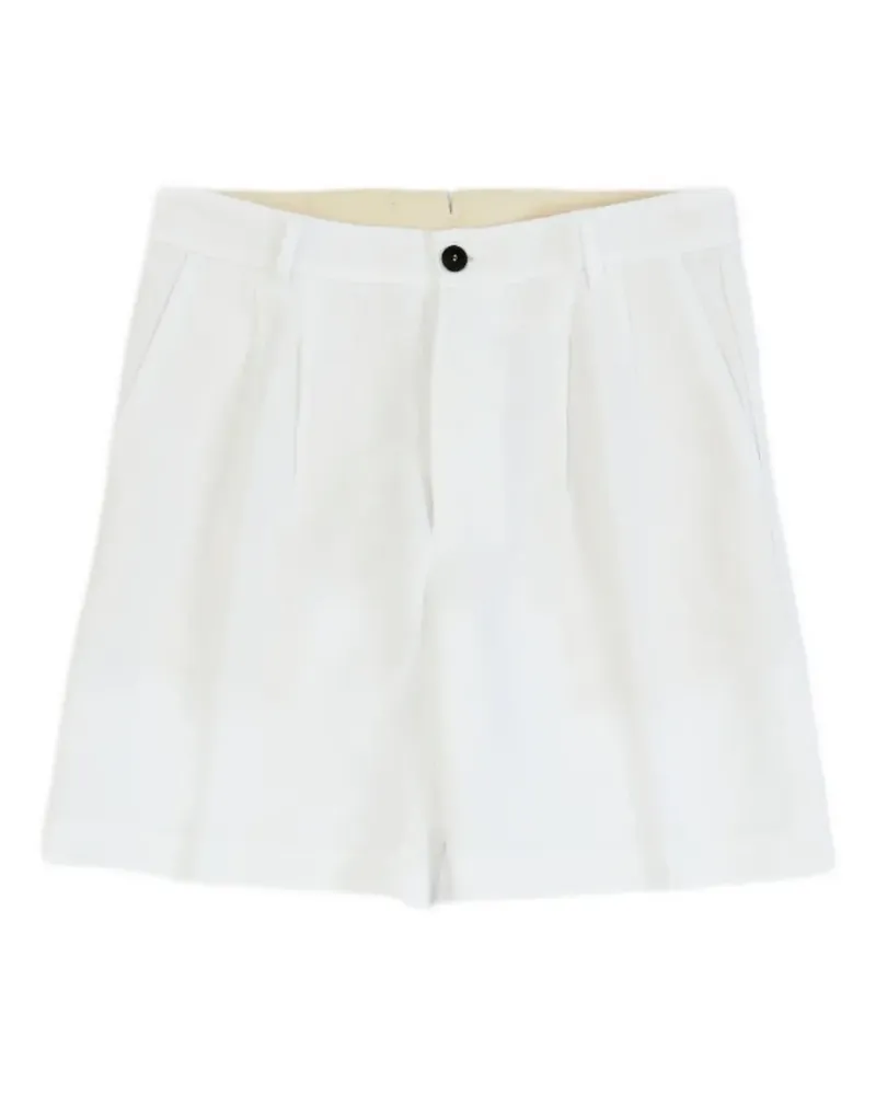 Fortela pleat shorts - Weiß Weiß