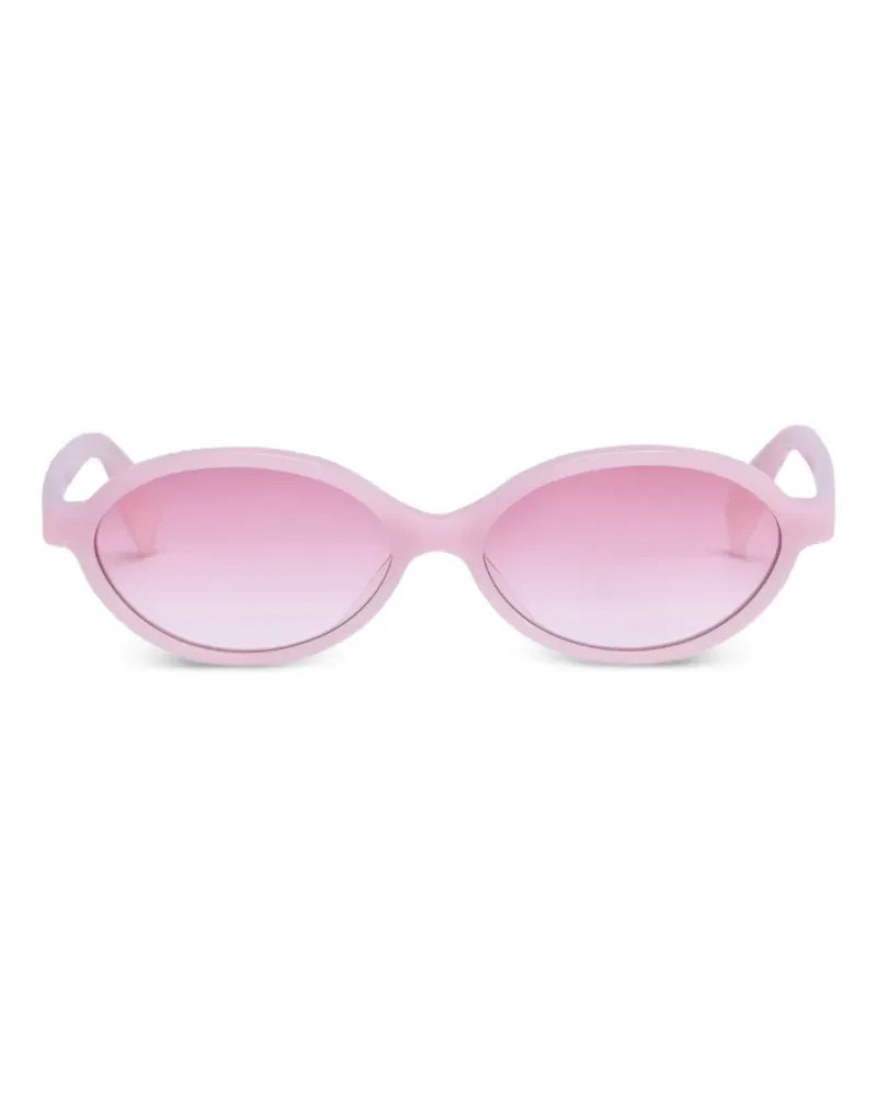 Viktor & Rolf Sonnenbrille mit ovalem Gestell - Rosa Rosa