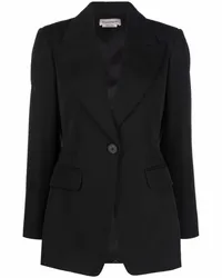 Alexander McQueen Einreihiger Blazer Schwarz