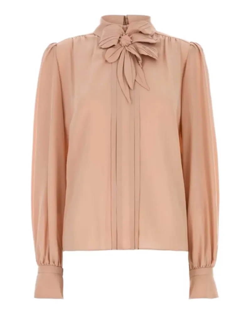 Valentino Garavani bow-detail pleated blouse - Rosa Rosa