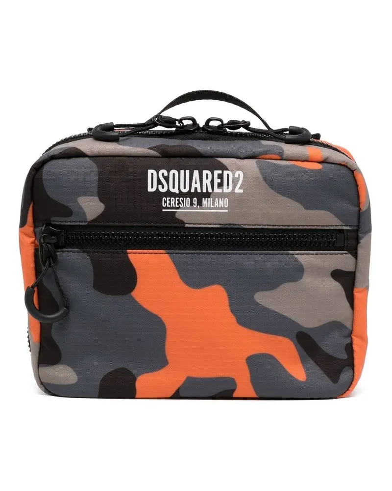 Dsquared2 Shopper mit Logo-Print - Schwarz Schwarz