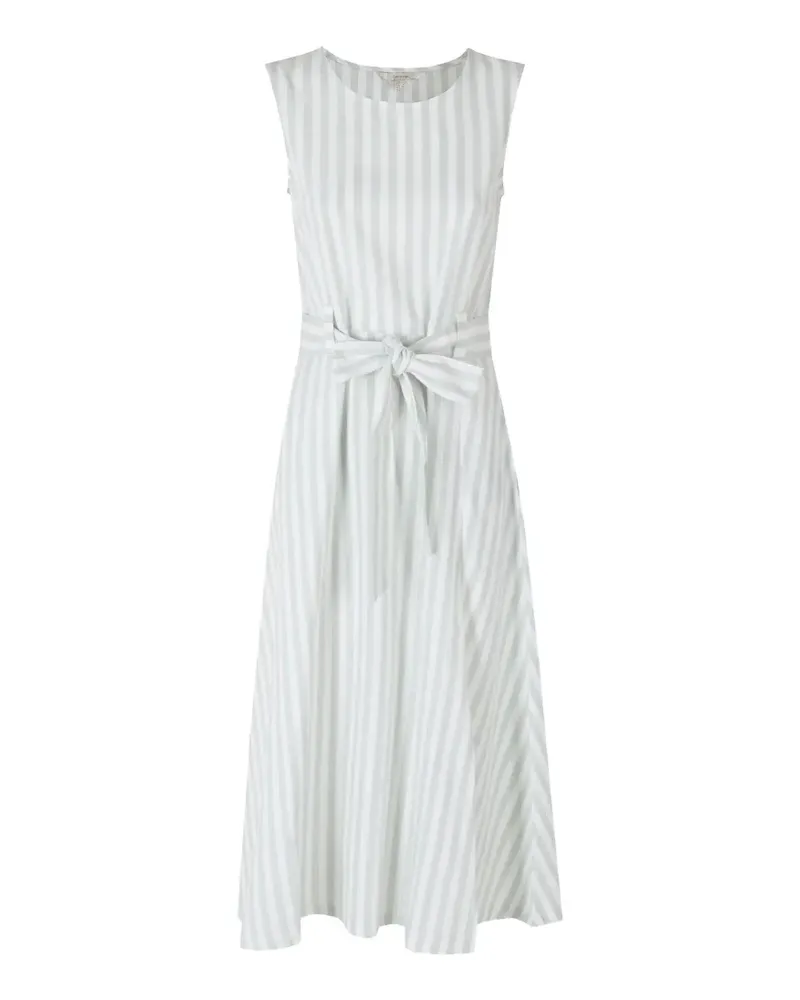 Barbour stripe-pattern belted dress - Grün Grün