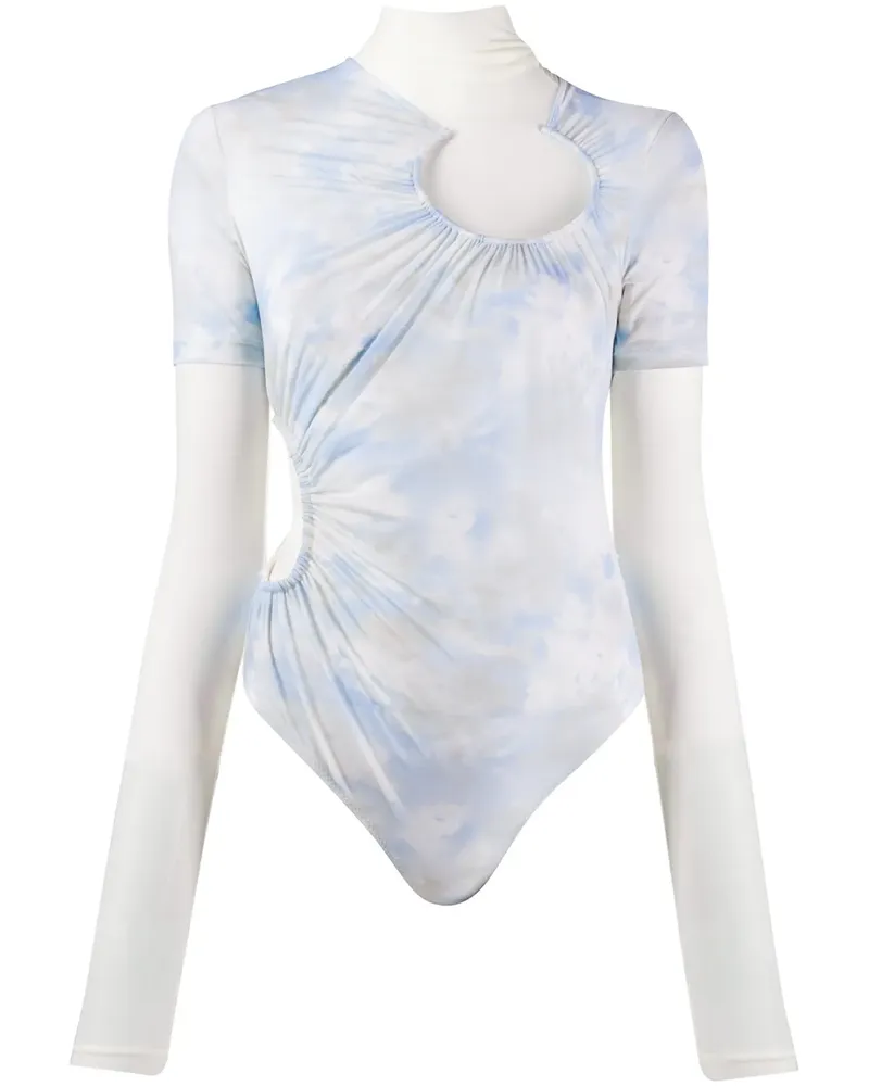OFF-WHITE Body mit Batikmuster - Blau Blau