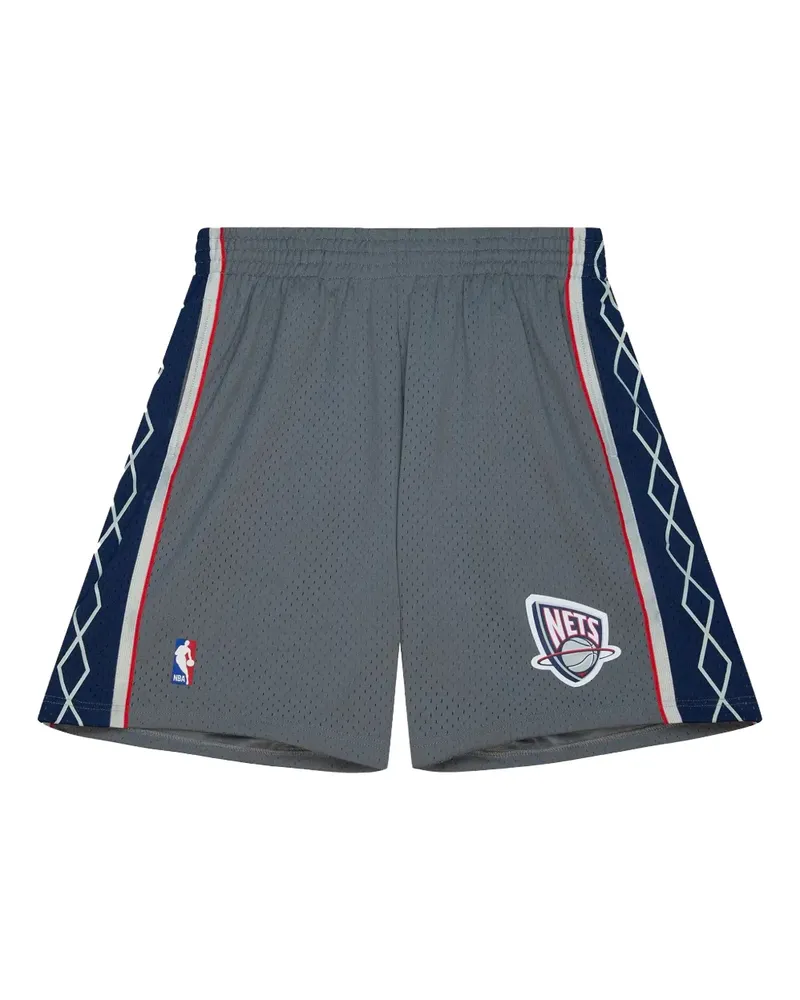 Mitchell & Ness New Jersey Nets Silver 2004 Shorts - Grau Grau