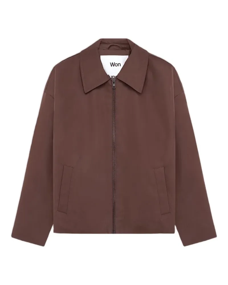 Won Hundred Sebastian Jacke mit Reißverschluss - Braun Braun