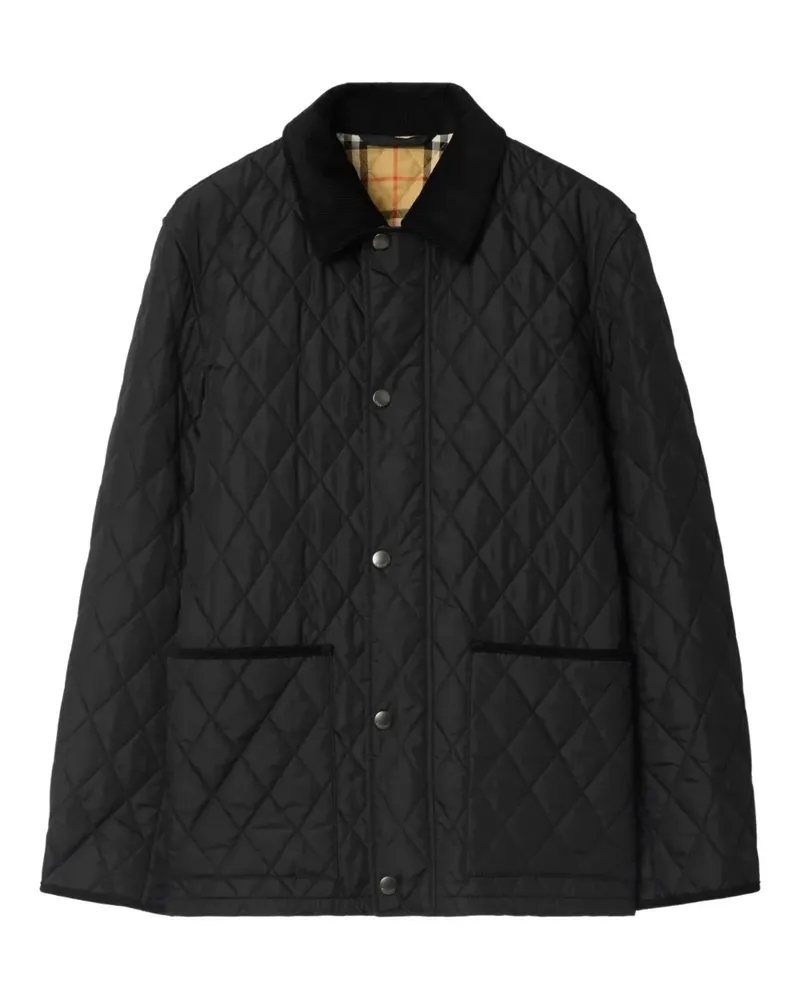 Burberry Gesteppte Jacke - Schwarz Schwarz
