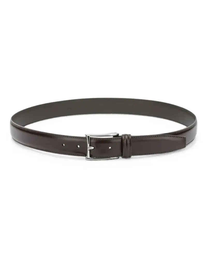 Anderson's buckle-fastening leather belt - Braun Braun