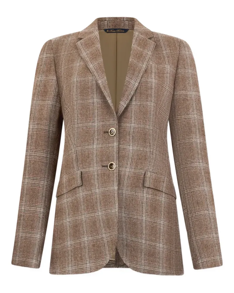 Brooks Brothers checked-pattern virgin-wool blazer - Braun Braun