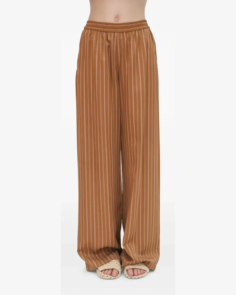 Rosetta Getty Gestreifte Hose - Braun Braun