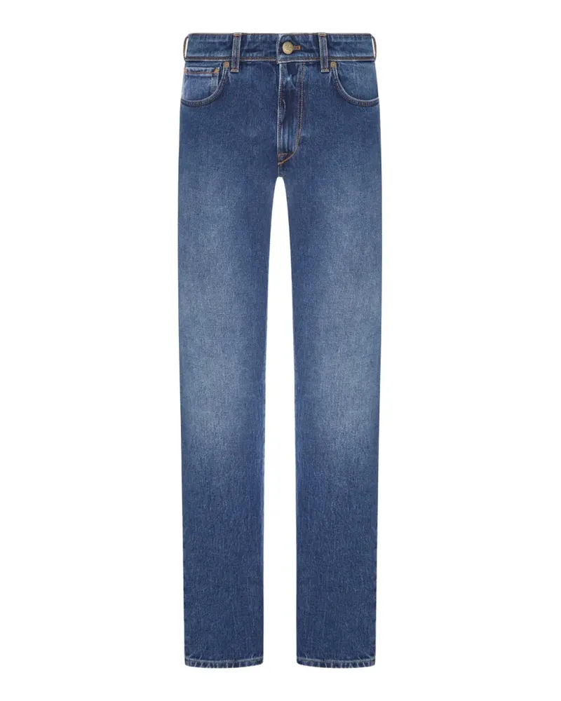 Incotex Straight-Leg-Jeans mit Waschung - Blau Blau