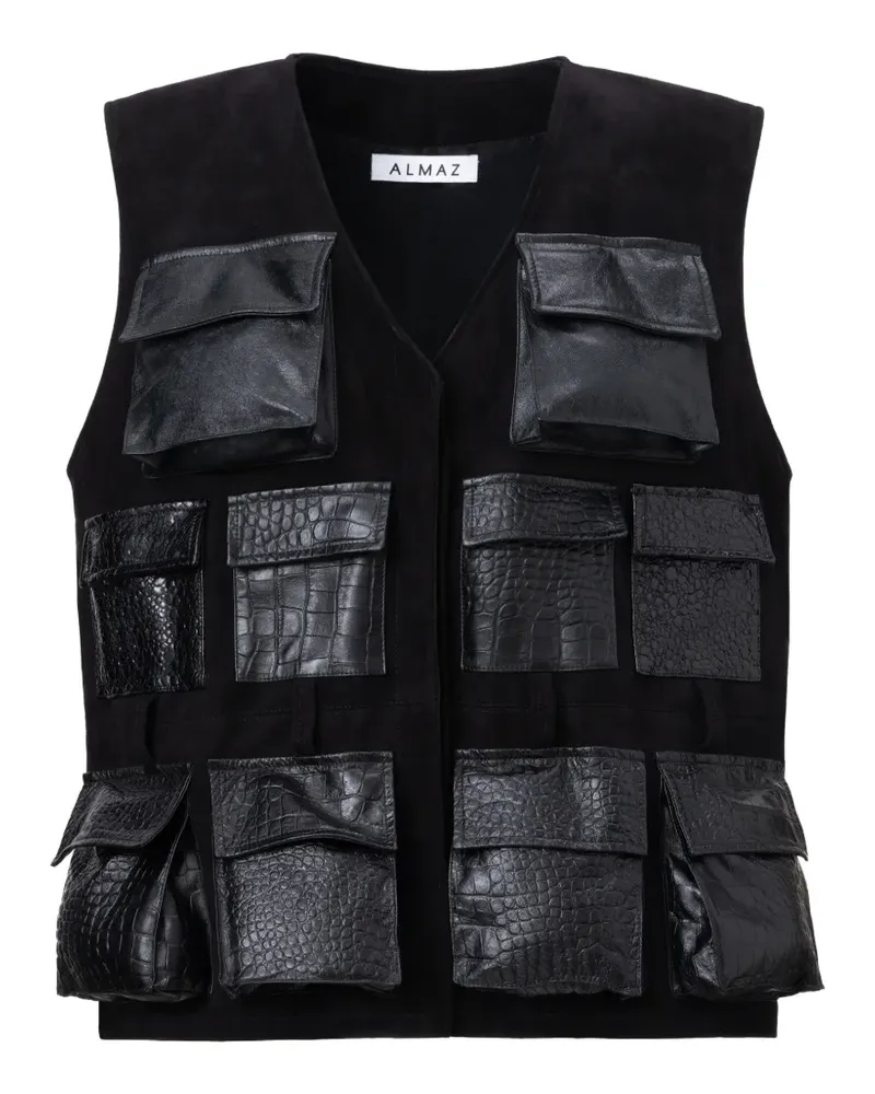 ALMAZ Frontline multi-pocket vest - Schwarz Schwarz