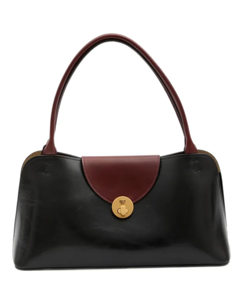 Versace Vivian leather East/West Shoulder Bag - Schwarz Schwarz