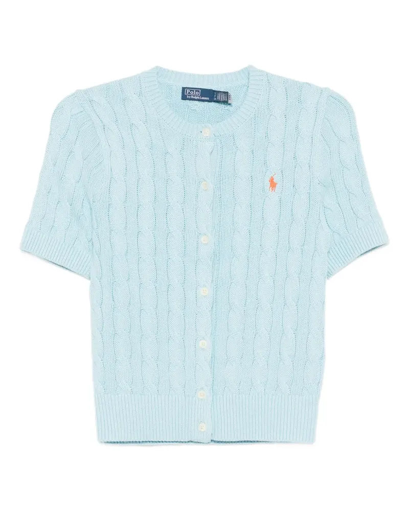 Ralph Lauren logo-embroidered cardigan - Blau Blau