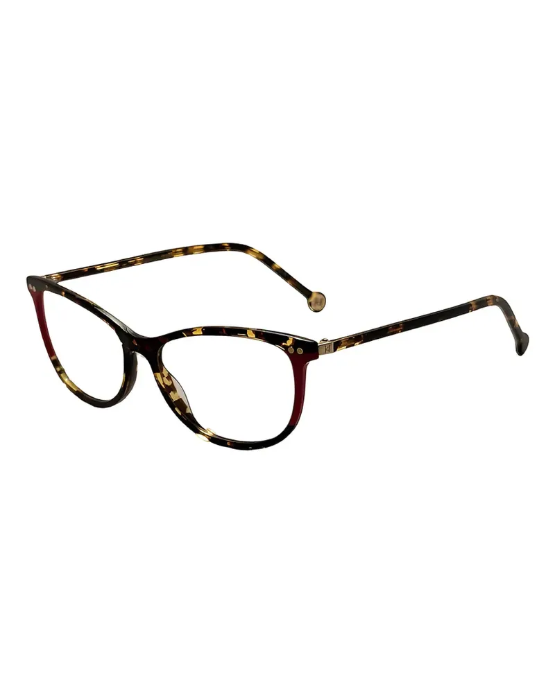 Carolina Herrera New York Cat-Eye-Brille in Schildpattoptik - Braun Braun