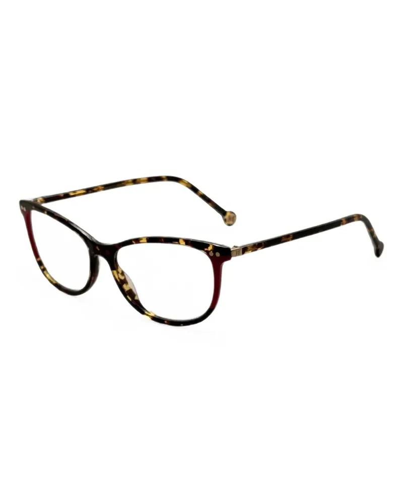 Carolina Herrera New York tortoiseshell-effect cat-eye glasses - Braun Braun