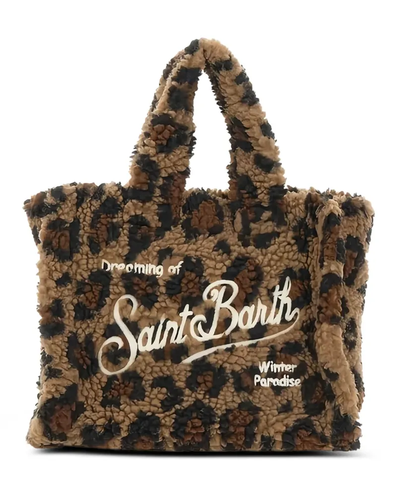 MC2 Saint Barth Tote Bag mit Animal-Print - Braun Braun