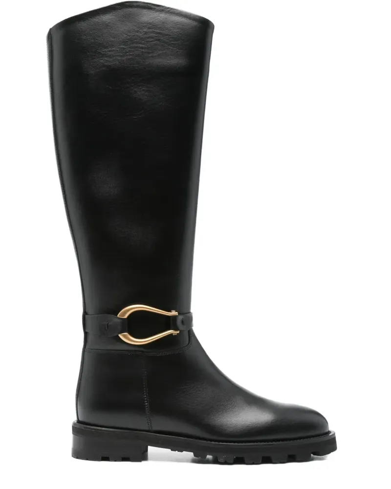 FESTA Milano Stiefel mit Schnallendetail - Schwarz Schwarz