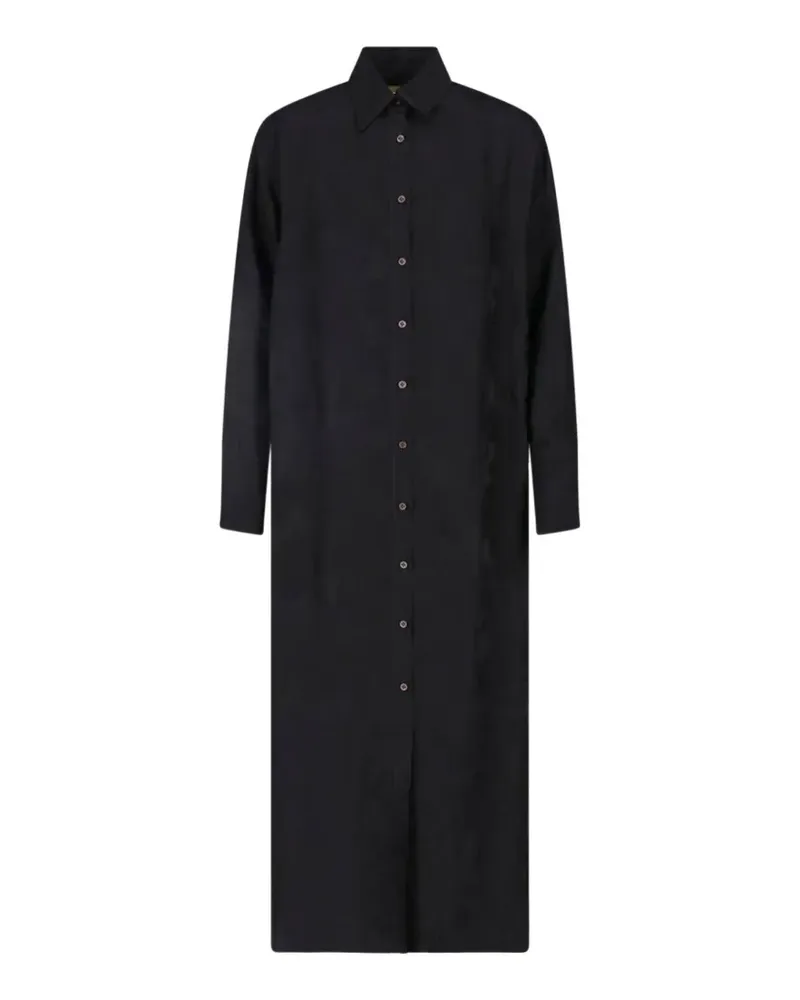 Uma Wang damask-pattern maxi dress - Schwarz Schwarz