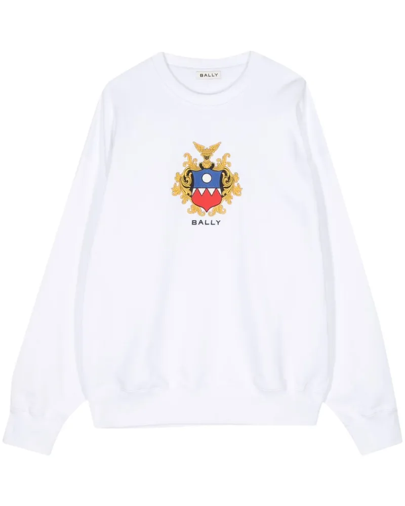 Bally Sweatshirt mit Logo-Stickerei - Weiß Weiß