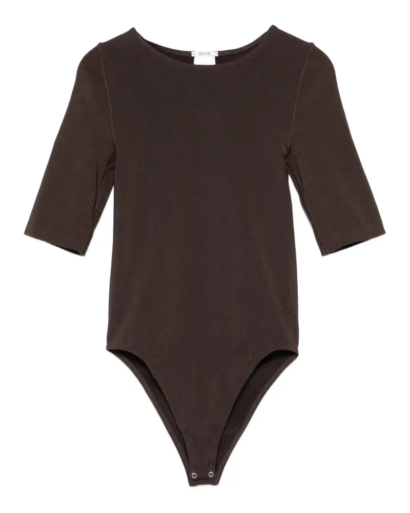 Wolford Oberteil mit Ellenbogenärmeln - Braun Braun