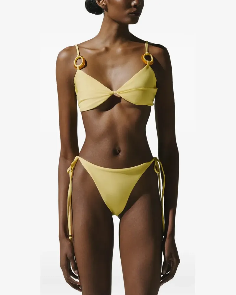 Baobab Collection Rufo Bikinioberteil mit V-Ausschnitt - Gelb Gelb
