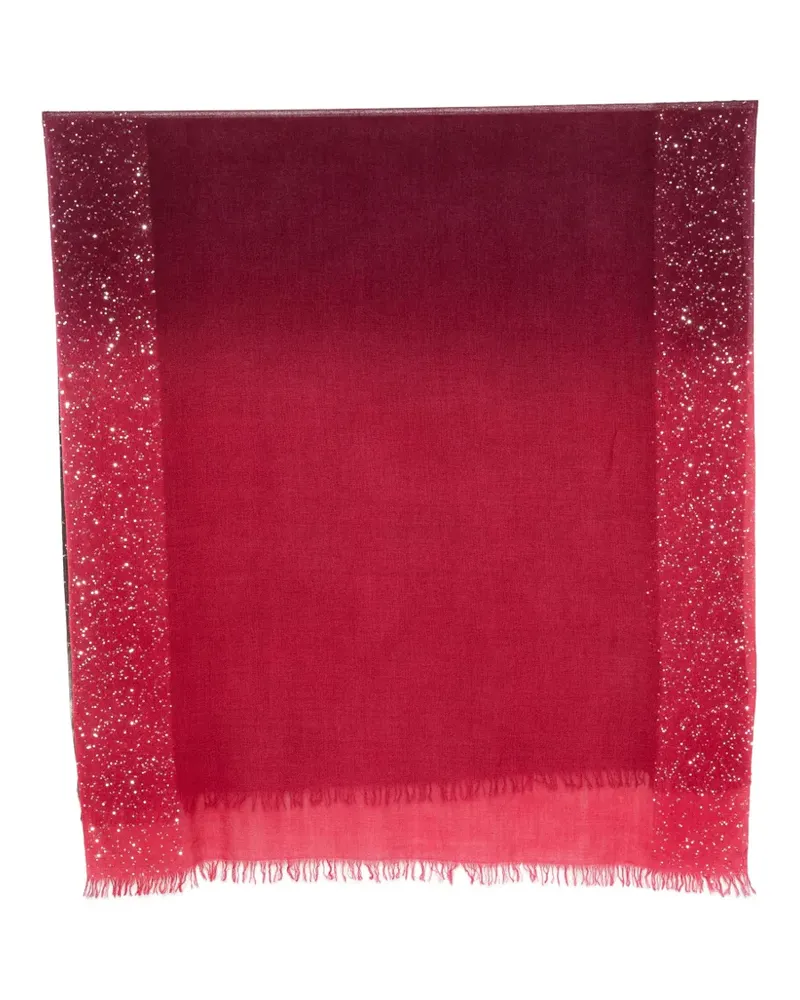 Faliero Sarti New Dania Schal mit Pailletten - Rot Rot