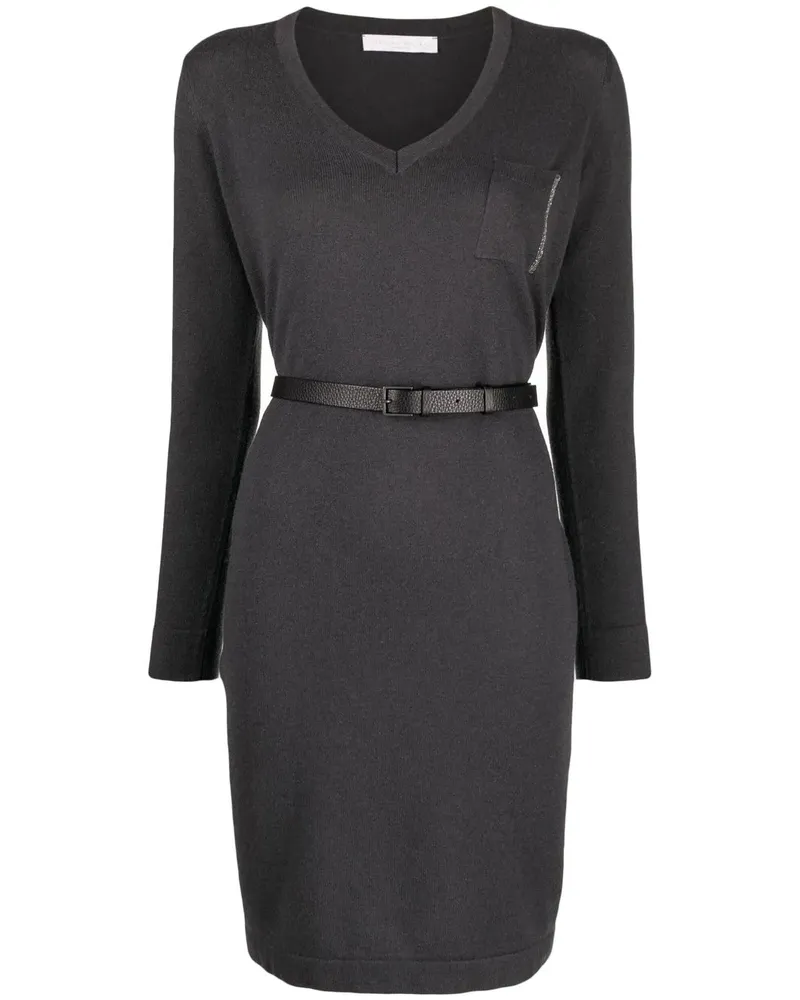Fabiana Filippi Gestricktes Kleid mit Monili-Detail - Grau Grau