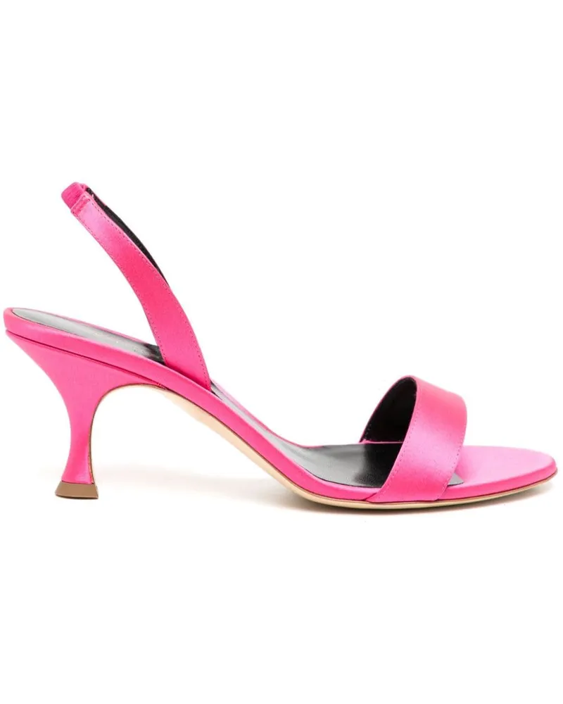 Rupert Sanderson Slingback-Sandalen aus Satin Rosa