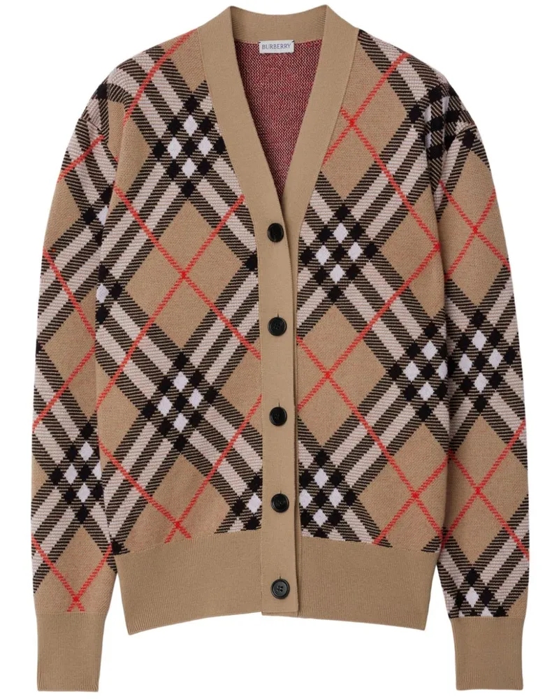 Burberry Karierter Cardigan - Braun Braun