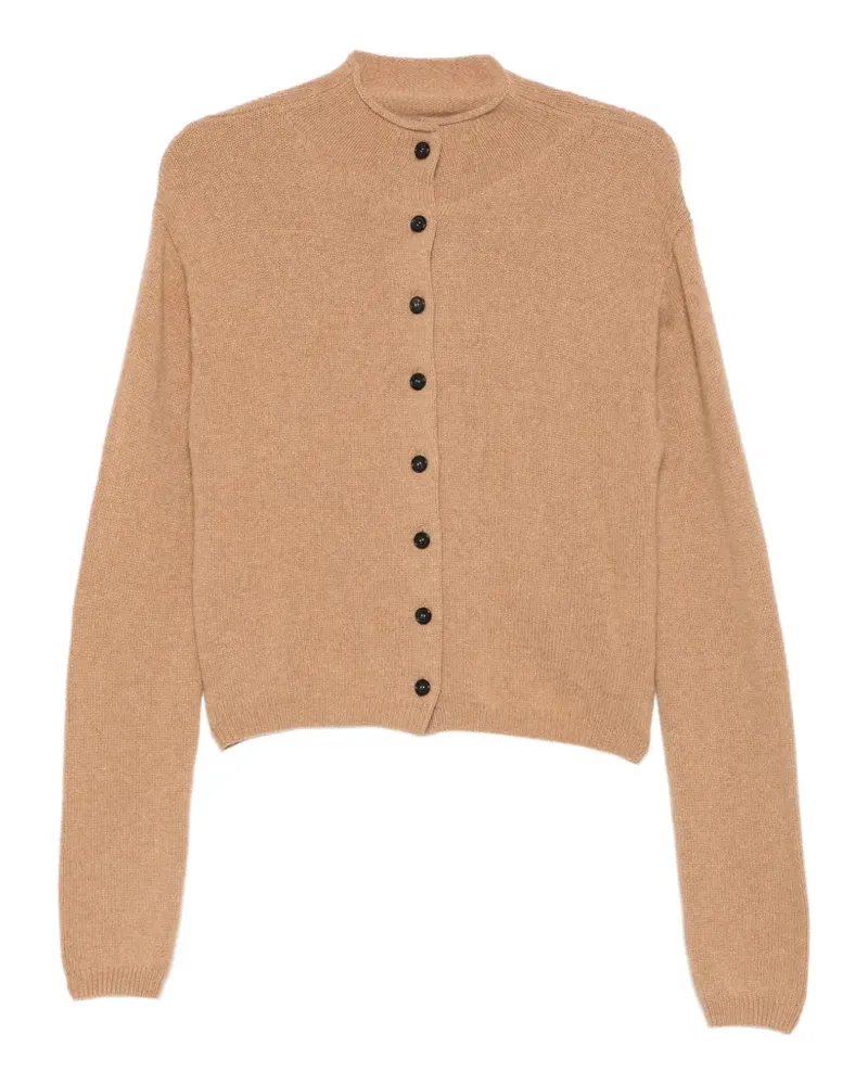 KHAITE high-neck button-up cardigan - Braun Braun