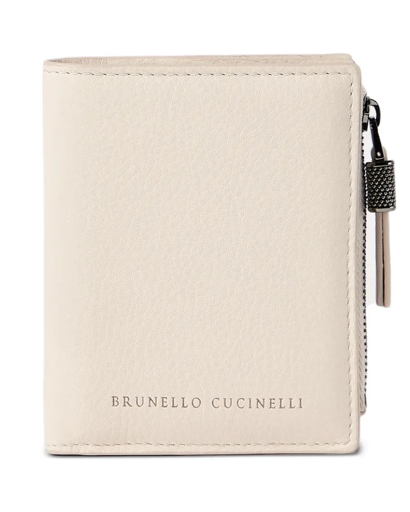 Brunello Cucinelli Strukturiertes Portemonnaie - Nude Nude