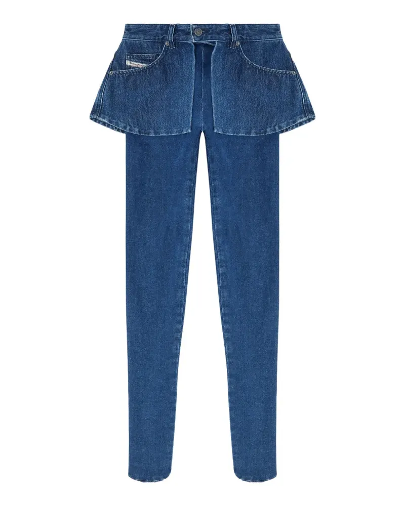 Diesel Jeans mit Schößchen - Blau Blau