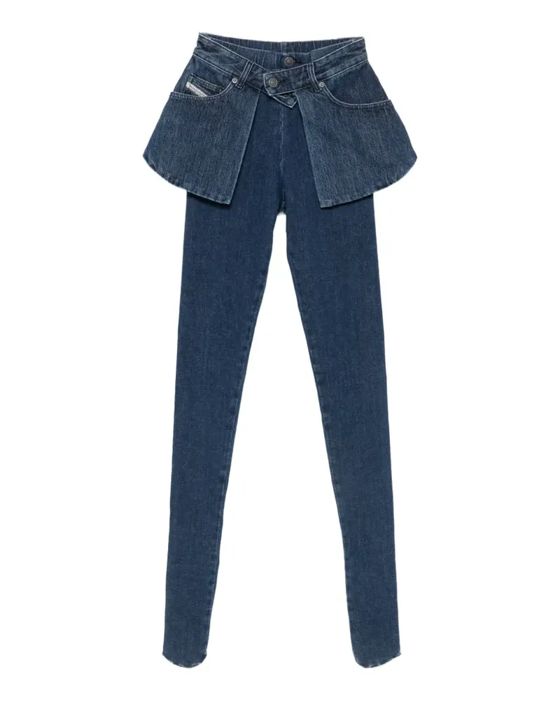 Diesel Jeans mit Schößchen - Blau Blau